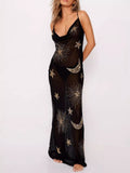 Cowl Neck Maxi Cami Dress