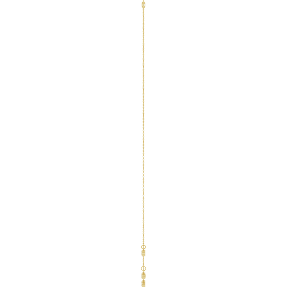 Étoile Cinq Diamond Station Necklace in 14K Gold - Minimalist