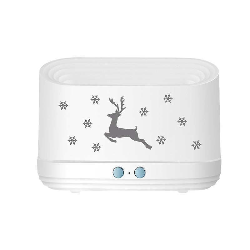 Elk Flame Humidifier & Essential Oil Diffuser with LED Atmosphere Lamp
