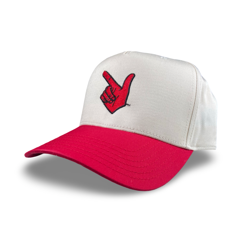 Guns Up Trucker Hat Red Raider Cotton Baseball Cap