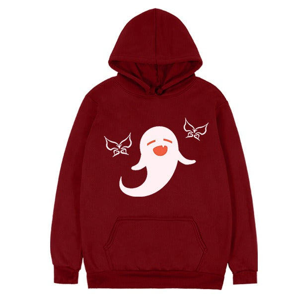 Women's Hu Tao Anime Graphic Hoodie - Pink & White Harajuku Style - Image 8