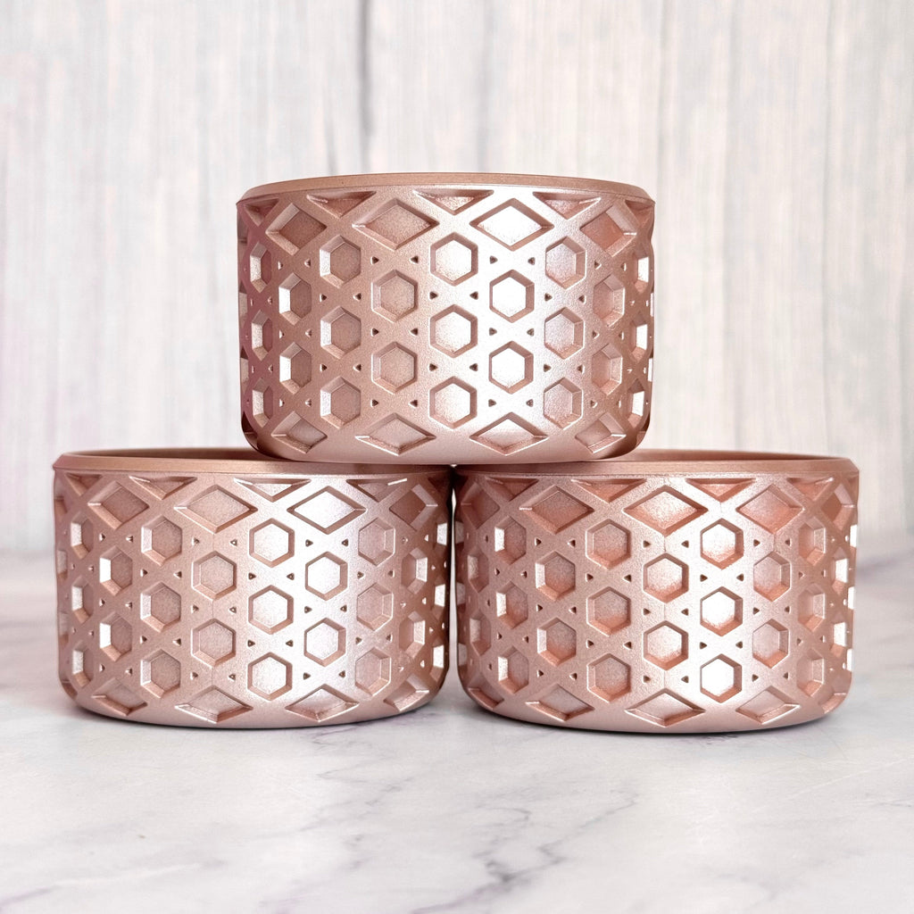 Rose Gold Metallic Waffle Boot
