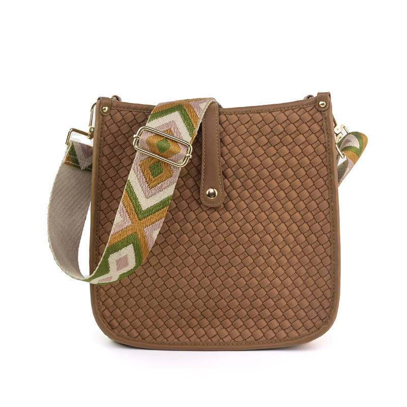 Woven Neoprene Courier Bag with Interchangeable Strap Options
