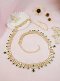Elegant green zinc alloy waist chain for women designed by Dista