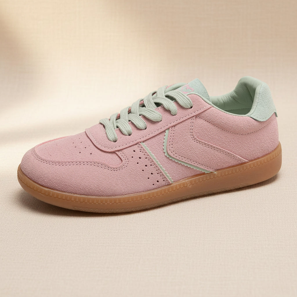 Round Toe Lace-Up Sneakers Casual Mesh Streetwear Shoes