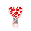 Heart Kissy Lips 3D Straw Topper
