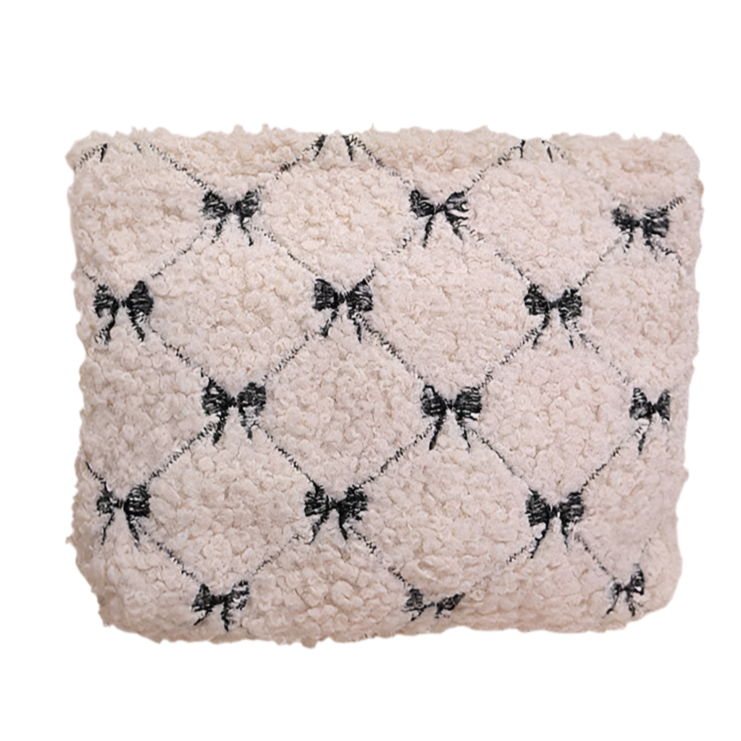 Soft Lamb Wool Cosmetic Pouch