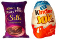 Pack of 2 reversible decorative cushions with Dairy Milk Silk and Kinder Joy theme
