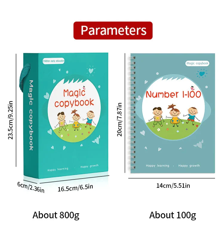 Children's English Copy Groove Font Magic Practice Copybook Setk