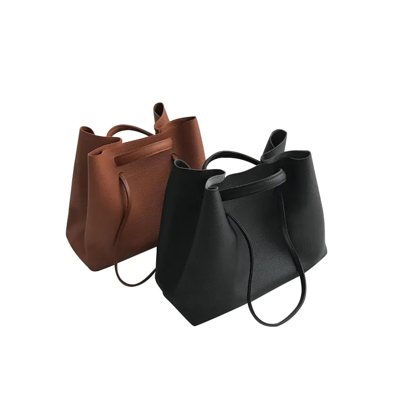 Retro Large Capacity Tote Shoulder Bag for Women