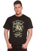 Custom Speedways Premium Eagle Men's Bamboo Viscose/Organic Cotton Short Sleeve Graphic T-Shirt