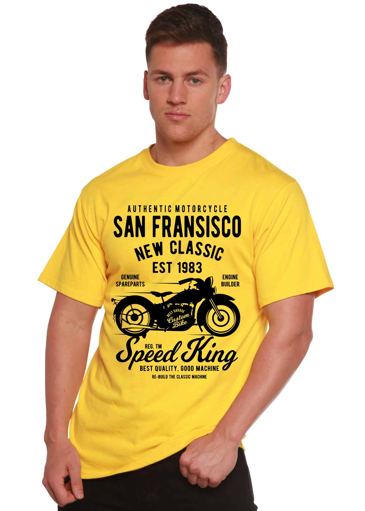 San Fransisco Spun Bamboo® Men's Bamboo Viscose/Organic Cotton Short Sleeve Graphic T-Shirt