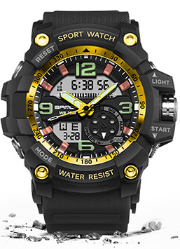 Professional Analog-Digital Sport Watch with Night Mode