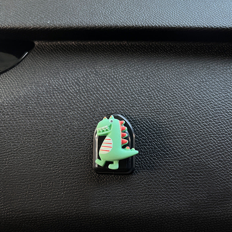2 Pcs Cartoon Car Dashboard Hooks Mini Adhesive Organizer Hangers