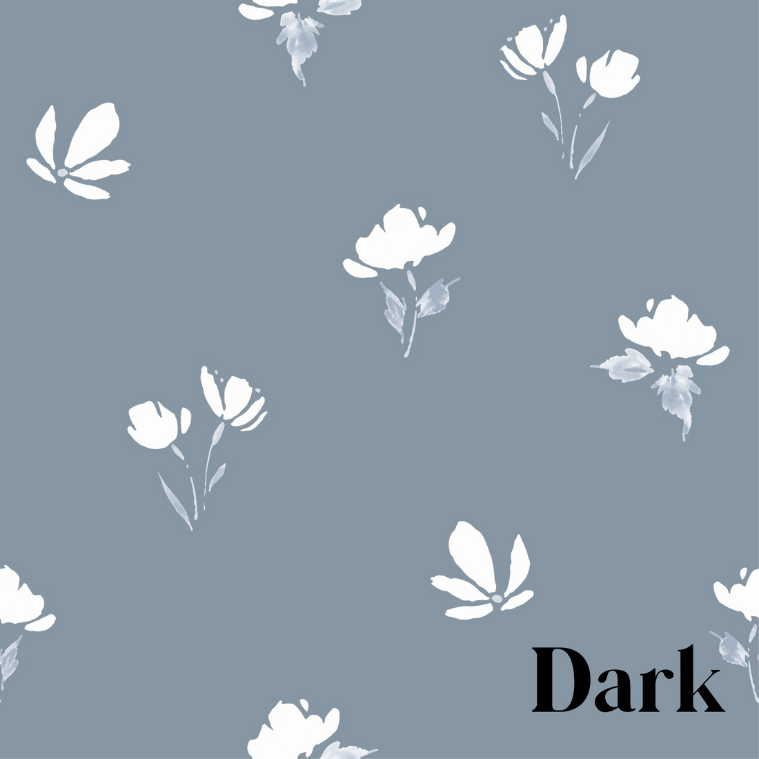 Imogen Floral Removable Wallpaper in Blue, Pink, and White