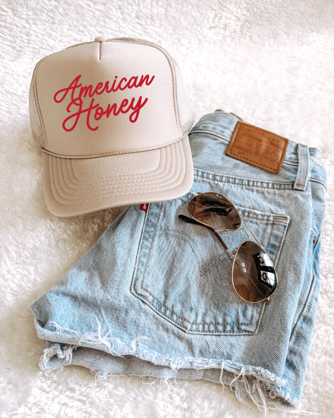American Honey Trucker Hat Women's Snapback Streetwear Cap