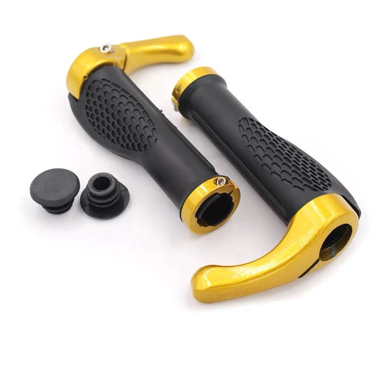 Anti-Slip Mountain Bike Handlebar Grips with Aluminum Alloy Locks