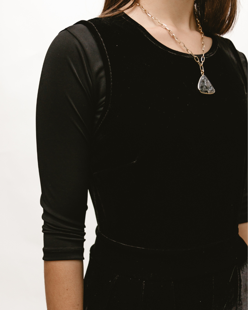 Women's 3/4 Sleeve Cropped Layering Tee Top - Image 8