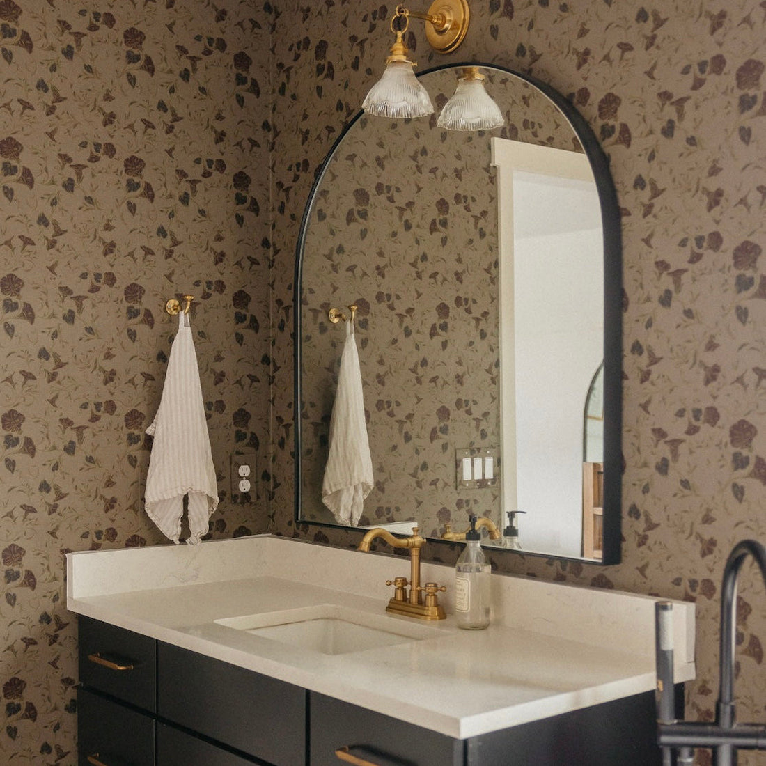 Hawthorne Bloom Wallpaper botanical pattern by Safari Natalia and Taddy Mikelaites