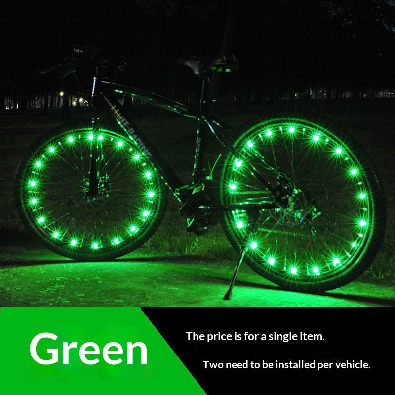 20 LED Waterproof Bike Wheel Spoke Lights for Night Visibility