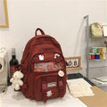 Stylish Mini Leather Backpack for Women, Trendy School Laptop Bag
