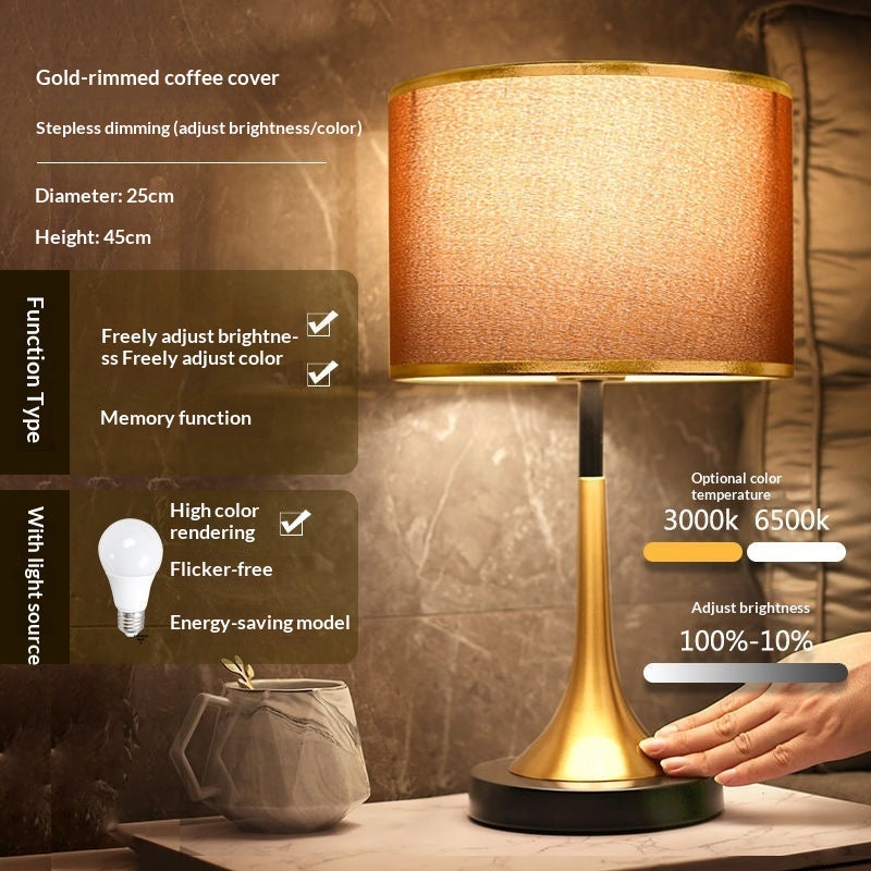Modern Nordic LED Table Lamp with Touch Sensor Dimming