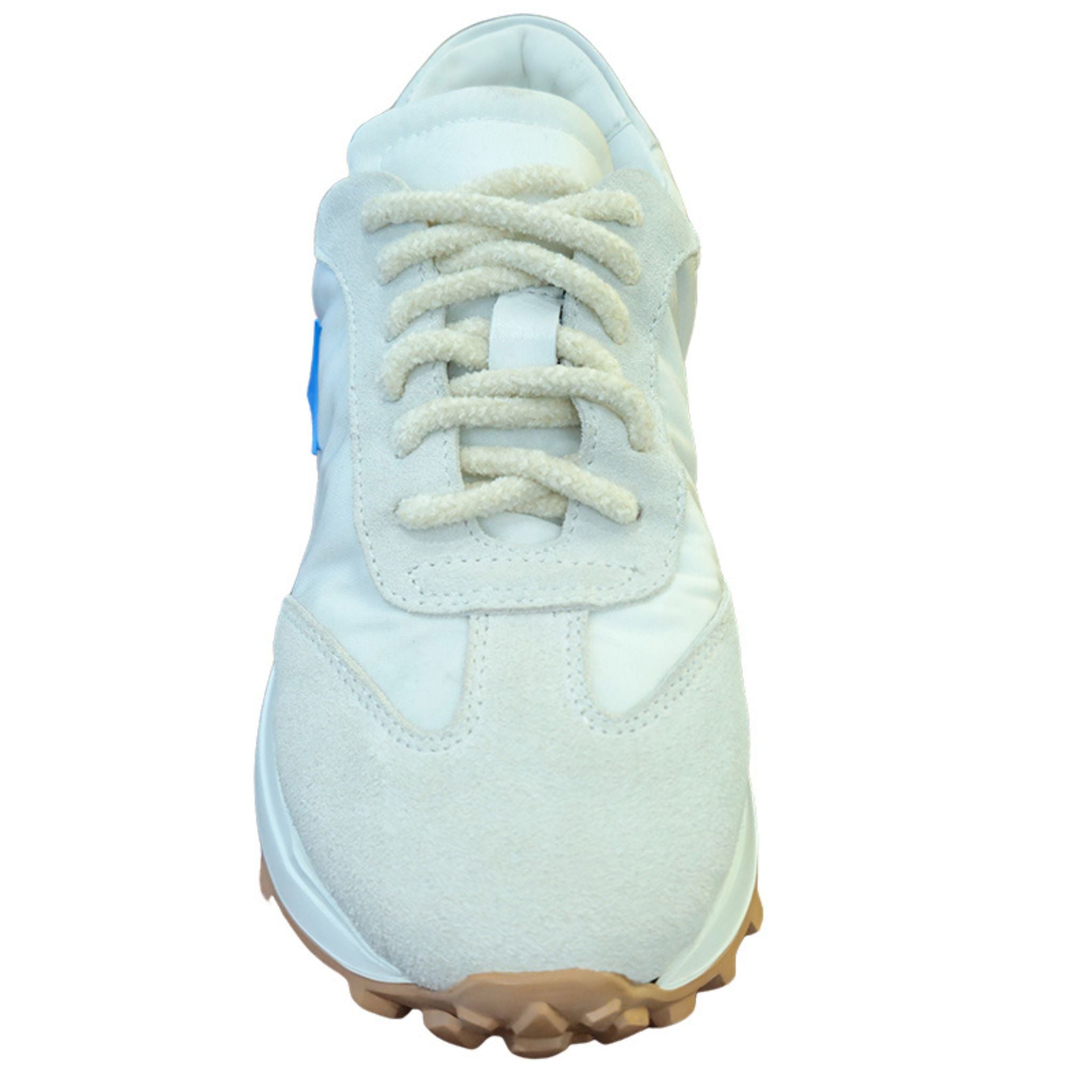 White Star Jogger Sneakers with Blue Accent - Image 4