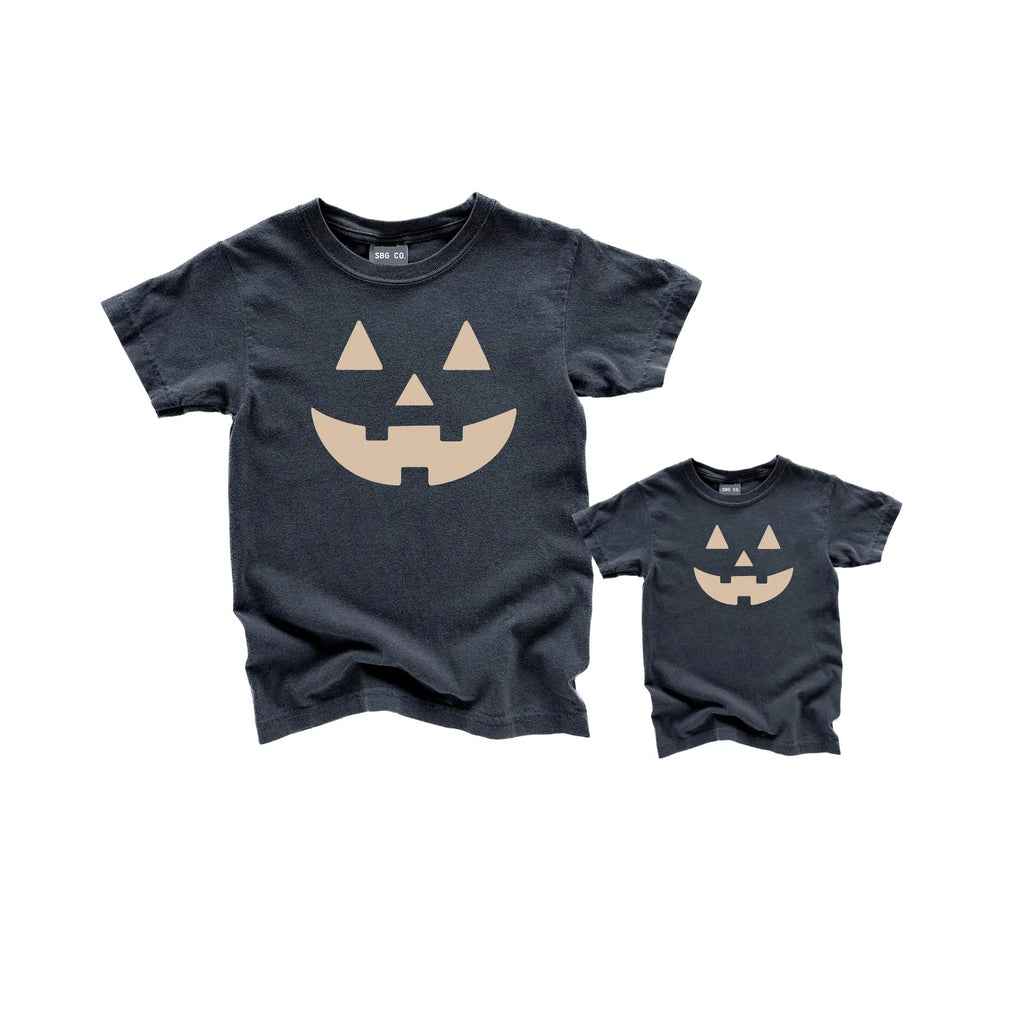 Jack-O-Lantern Adult Neutral Tee (See Matching Kids Tee!)