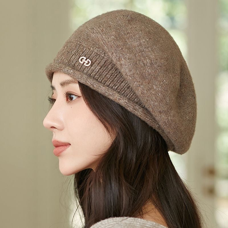 Women's Wool Knitted Winter Hat Soft Knit Beanie Cap - Image 2