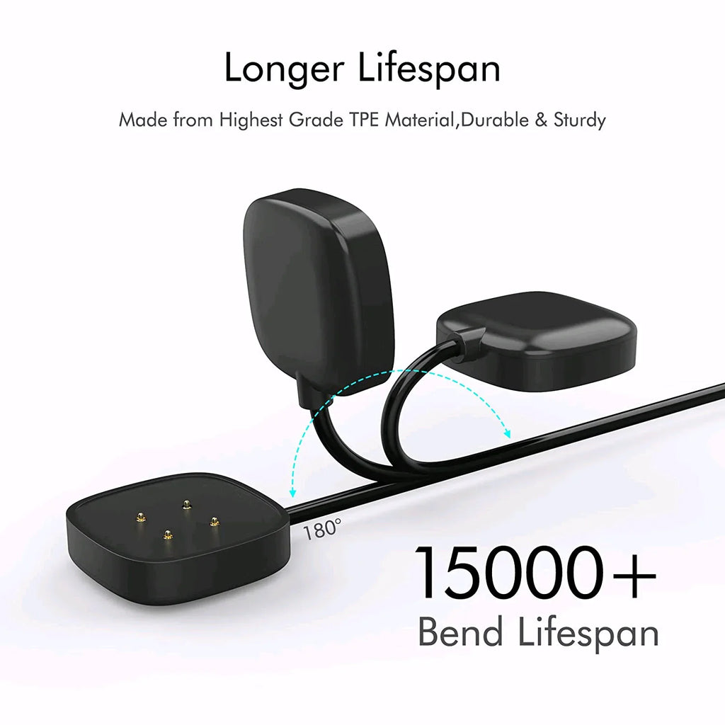 Wireless Charger For Fitbit Sense Versa 3 4 Watch USB Fast Charging Dock Cable