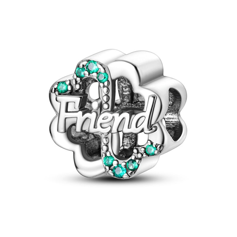 Sisterhood Friendship Heart Pendant Necklace, Silverplated Charm