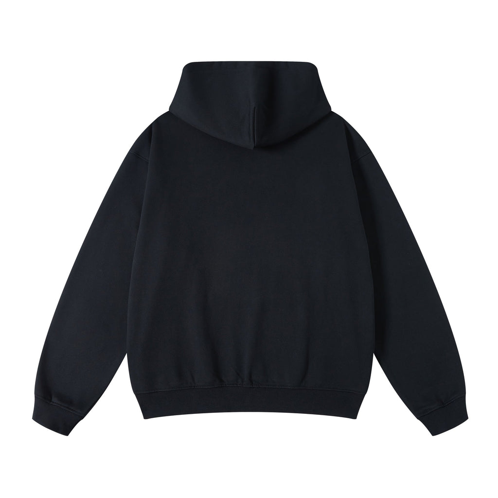 Hang Loose Mermaid Graphic Hoodie - Men's Black Casual Pullover