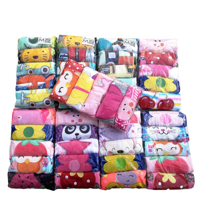 5-Pack Baby Cotton Cartoon Pants, Safari and Star Print Set