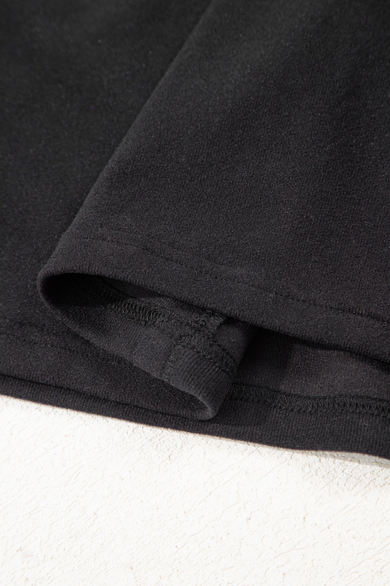 Women's Long Sleeve Tee with Sheer Patchwork & Bow Details