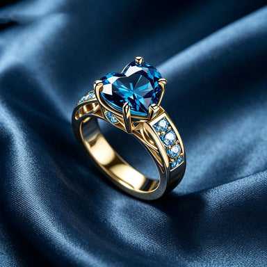 Creative Fashion Blue Zircon Ring