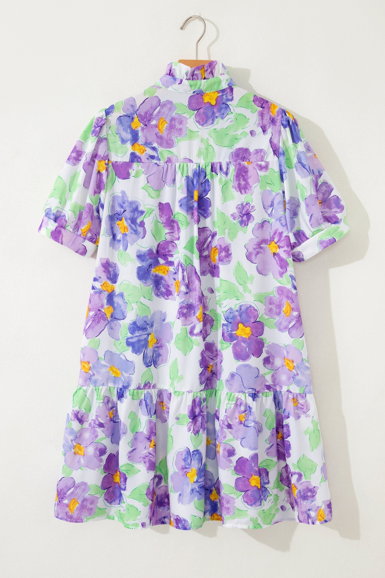Penelope Tiered Ruffle Mini Dress: Floral Romantic Mini Dress