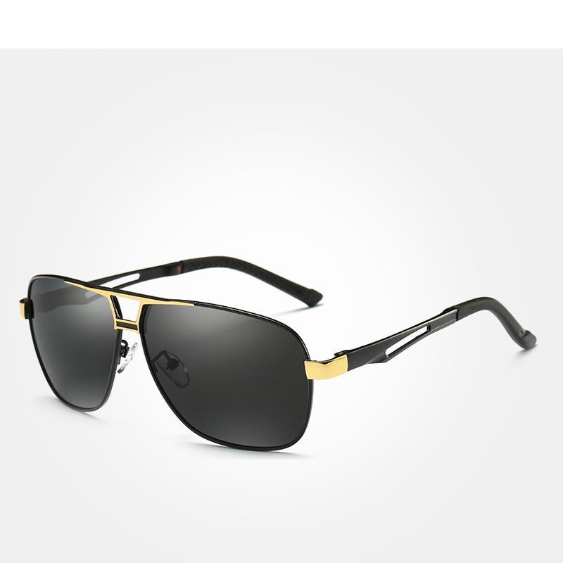 Luxury Polarized Square Driving Sunglasses Aluminum Frame