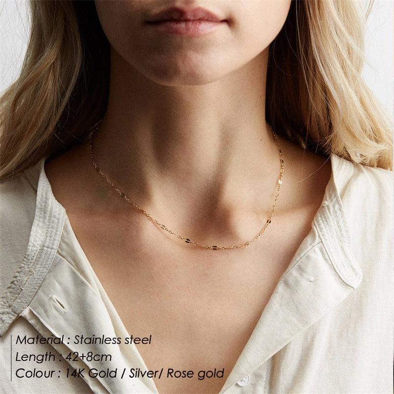 European And American Jewelry Single-layer Chain Necklace