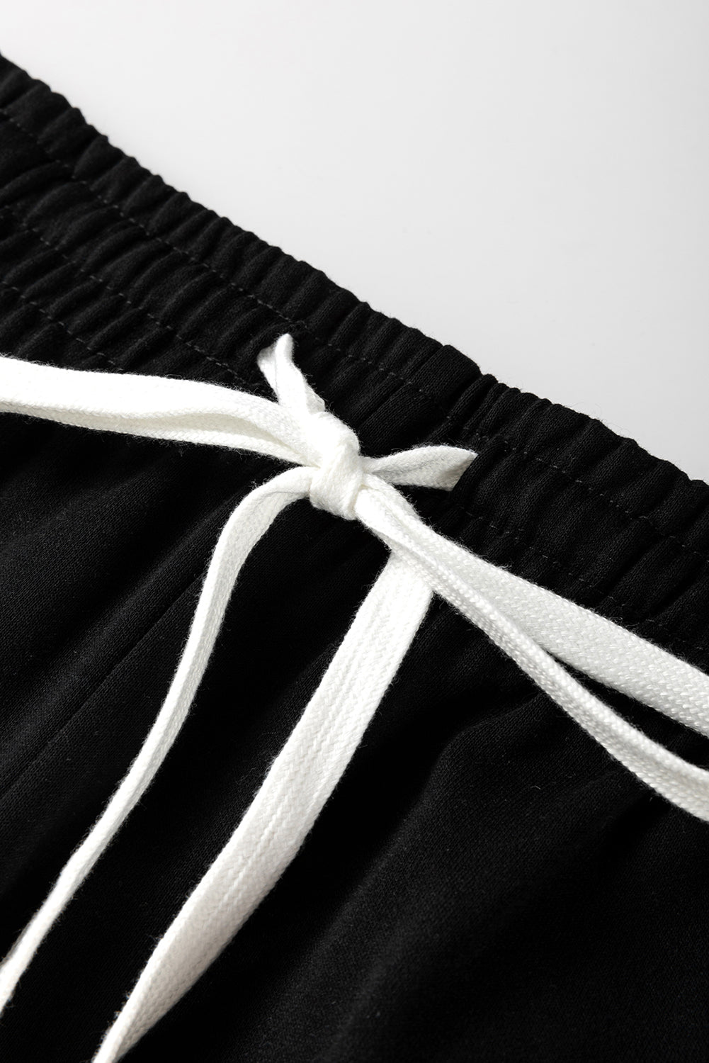 Stripe Drop Shoulder Top and Jogger Pants Set