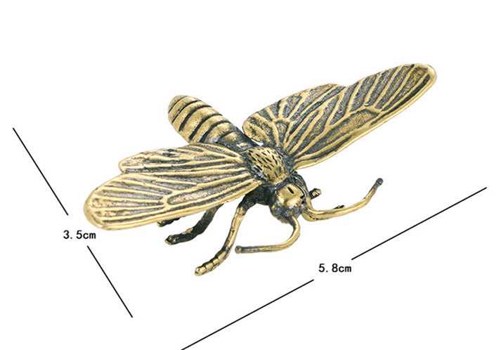 Handmade Solid Pure Copper Dragonfly Copper Ornaments