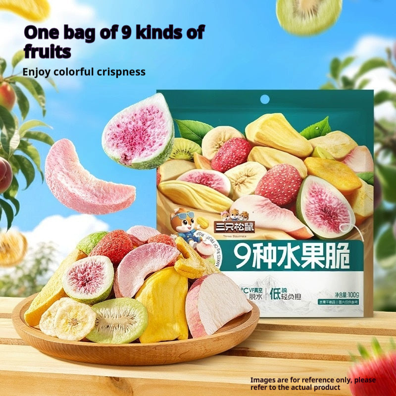 Fruit Crisps Ready-to-Eat Wash-Free Freeze-Dried Fruit Mix Snack Fruit Chips