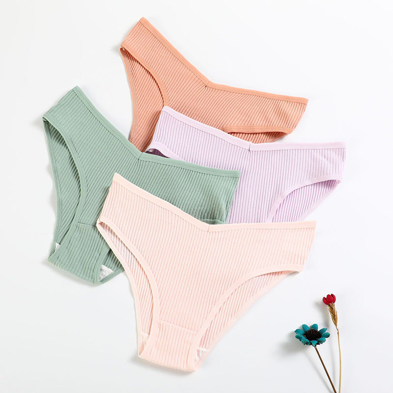 Cotton Breathable Women's Triangle Underwear for Yoga