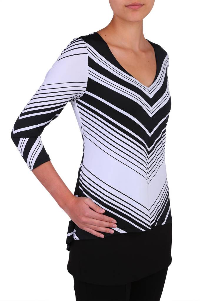 Double Layer Tunic Top - Comfortable Stretch Essential Blouse