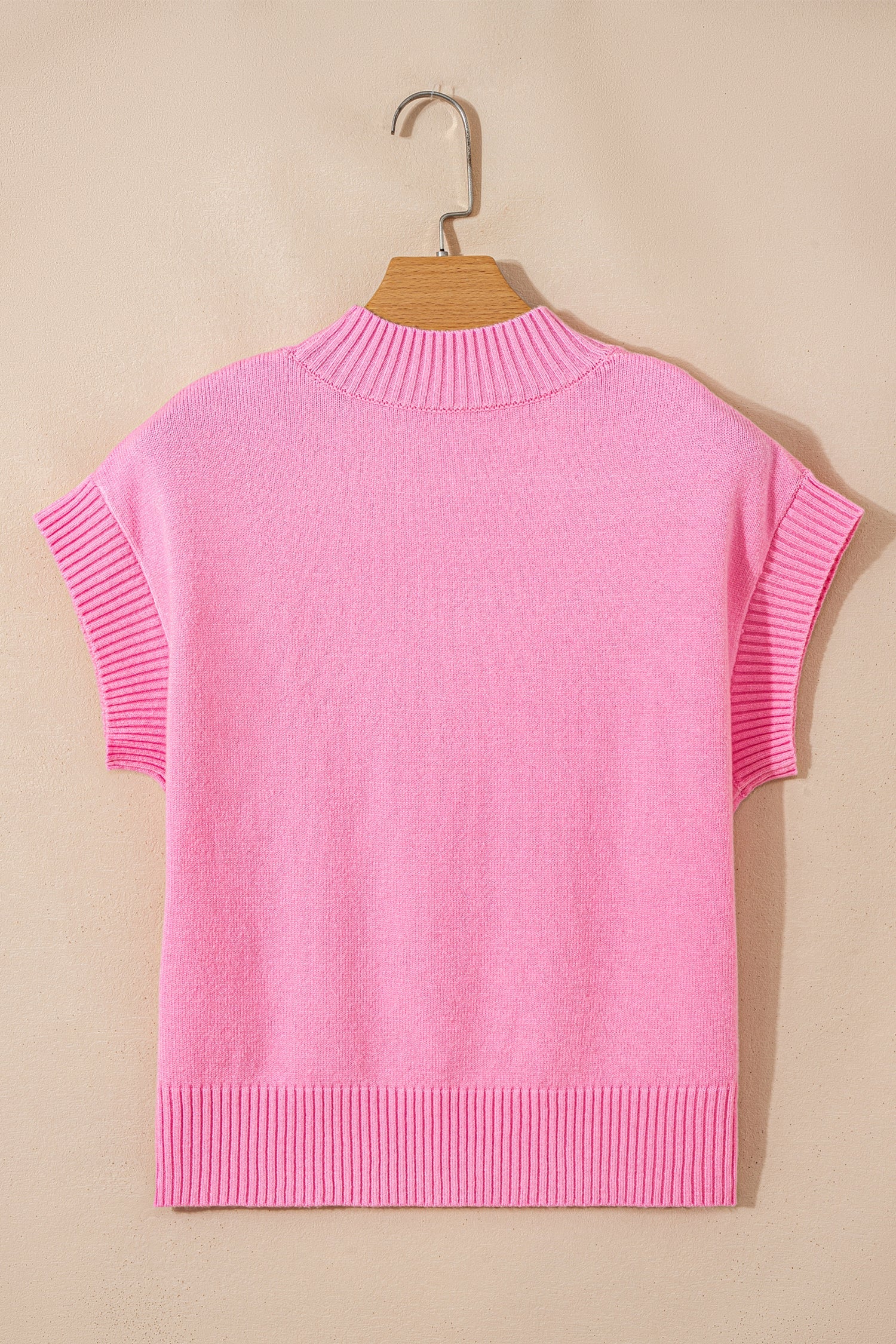 Heart Graphic Cropped Short Sleeve Sweater