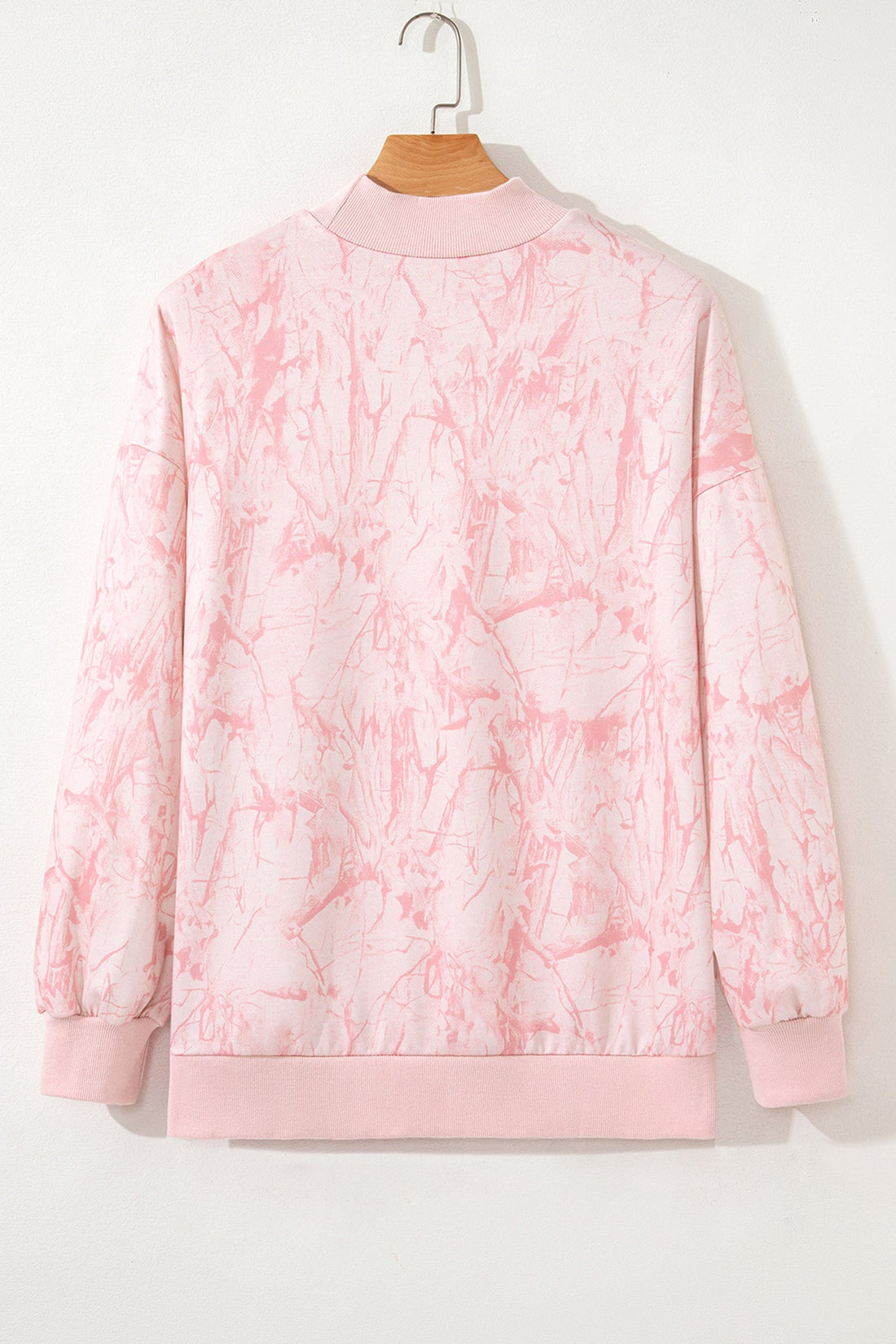 Khaki Camo Mock Neck Baggy Sweatshirt