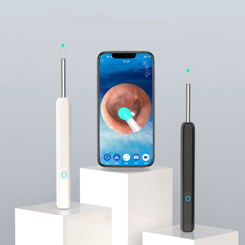 Wireless Ear Otoscope with Camera - HD Ear Wax Removal Tool Kit