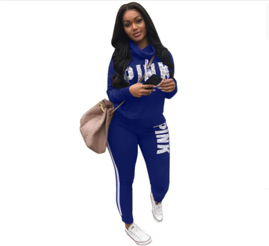 Women's Casual Two-Piece Tracksuit Set with Hooded Top and Joggers - Image 12