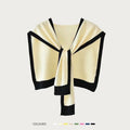 Knitted Fake Collar Shawl - Minimalist Shoulder Neck Protection