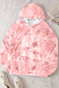 Light Pink Camo Woodland Oversized Sporty Hoodie
