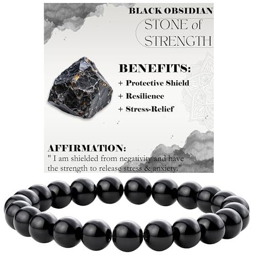 8mm Natural Stone Bead Bracelet – Handcrafted Gemstone Jewelry